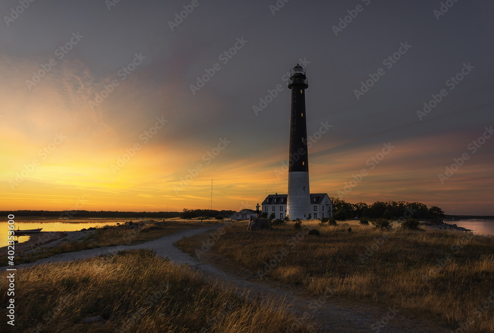 lighthouse at sunset lighthouse at sunset