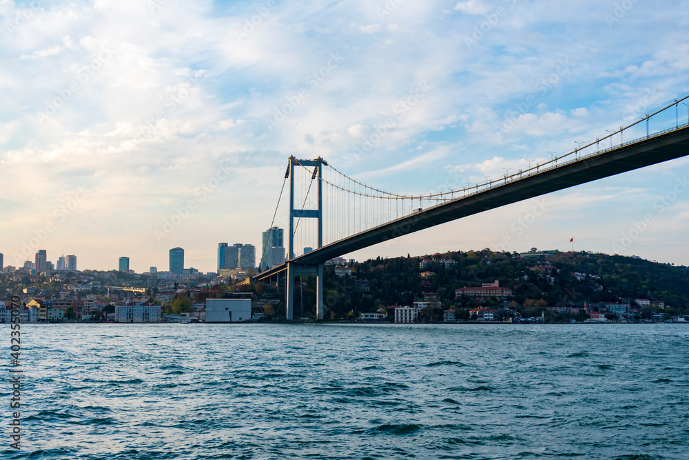 Turkey, Istambul - 21 April 2019 - The Grandeur of 15 July Martyrs Bridge