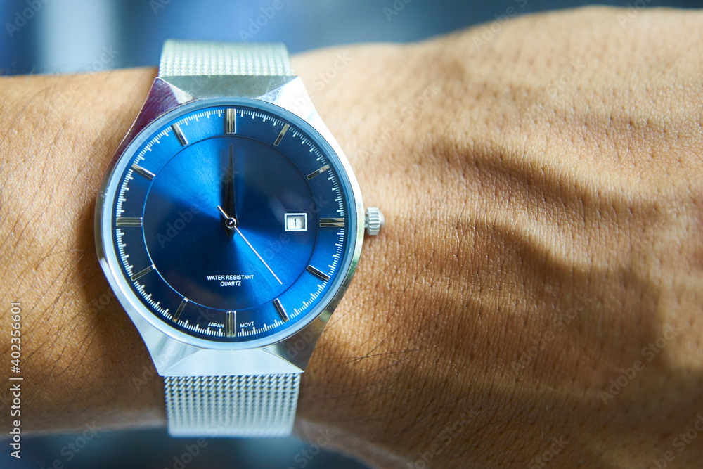 Reloj azul metalico cheap