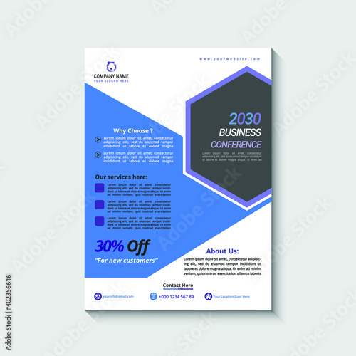 Creative modern business and corporate flyer design templets for 2021