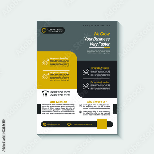 Creative modern business and corporate flyer design templets for 2021