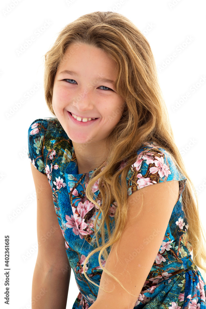 Close up portrait of cute preteen girl Close up portrait of cute preteen girl