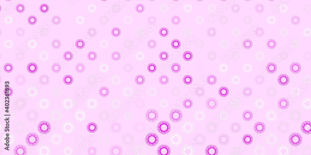 Light pink vector template with flu signs. Light pink vector template with flu signs.