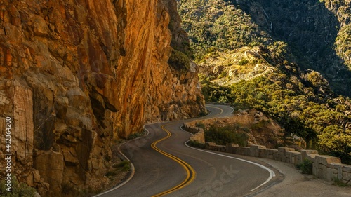 Curvy Mountain Road