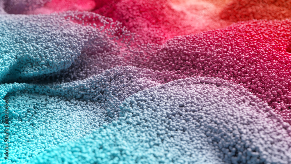Floating Particles Backround Abstract background with floating particles with depth of field. Wave ...