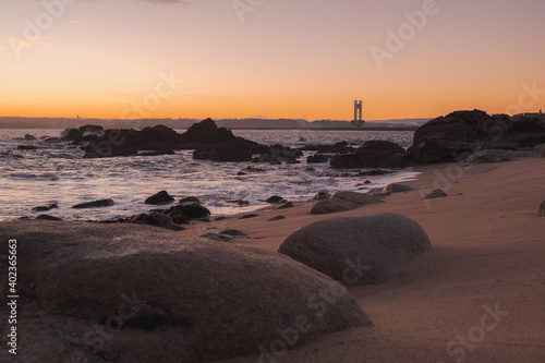 sunset on the beach