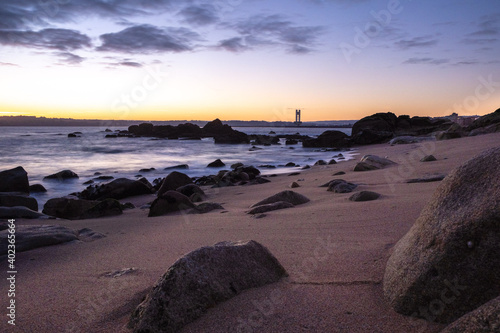 sunset on the beach