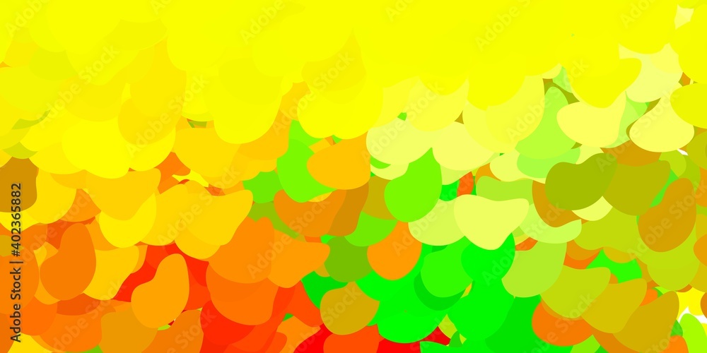 Light green, yellow vector template with abstract forms. Light green, yellow vector template with abstract forms.