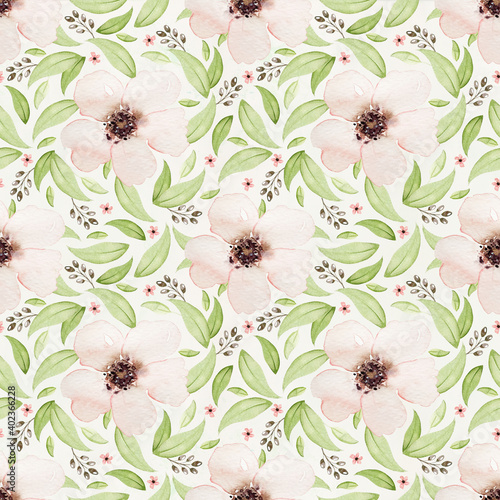 watercolor seamless floral pattern