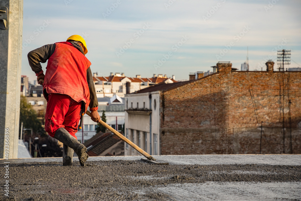 The concept of the construction process. Building under construction The concept of the construction process. Building under construction