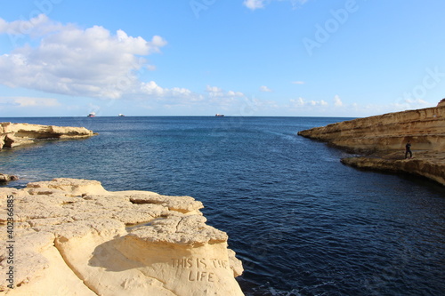 St Peter's Pool dans l'est de Malte