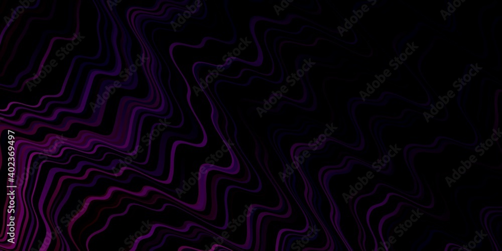Dark Purple, Pink vector backdrop with curves. Dark Purple, Pink vector backdrop with curves.