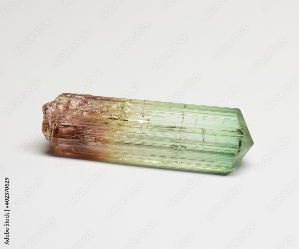 Fototapeta premium Tourmaline from Congo natural raw gemstone crystal