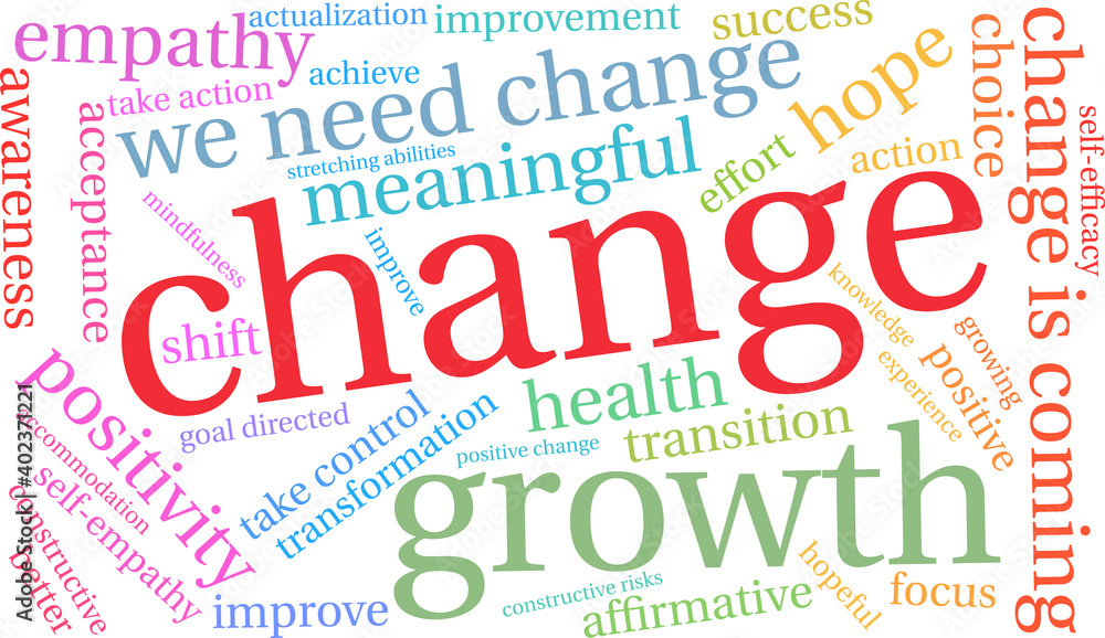 Change Word Cloud on a white background. 
