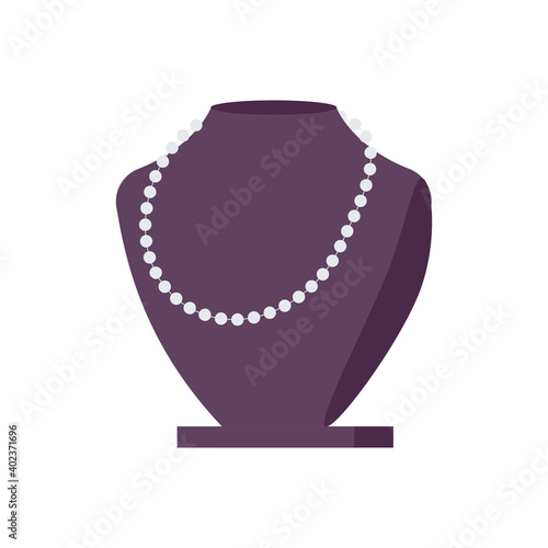 Pearl Necklace Illustration