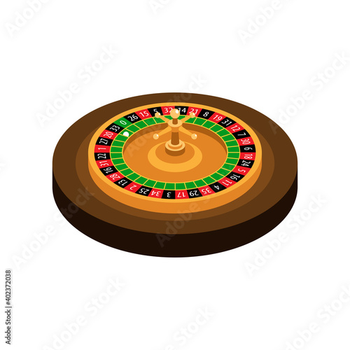 Casino Spinning Roulette Composition