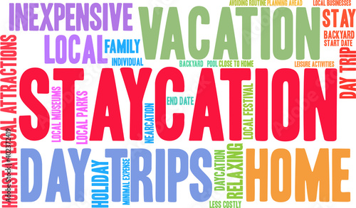 Staycation Word Cloud