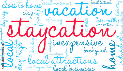 Staycation Word Cloud