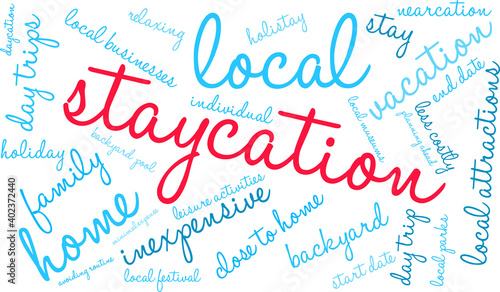 Staycation Word Cloud