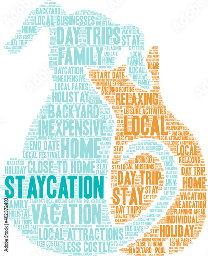 Staycation Word Cloud