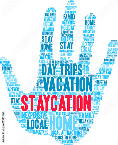 Staycation Word Cloud