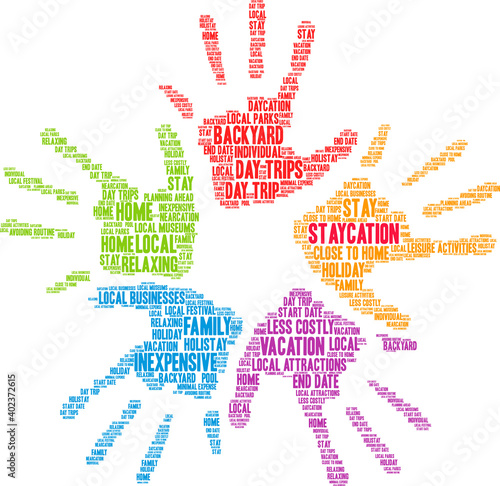 Staycation Word Cloud