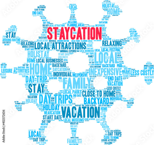 Staycation Word Cloud