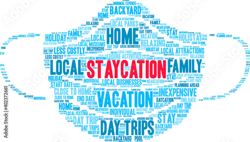 Staycation Word Cloud