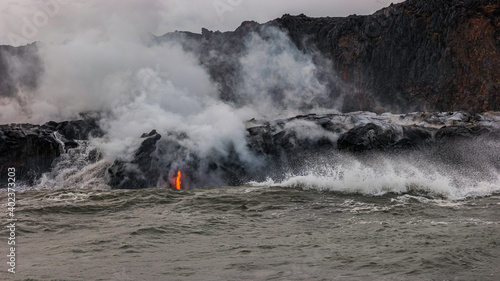 Lava flow near Kalapana Hawaii