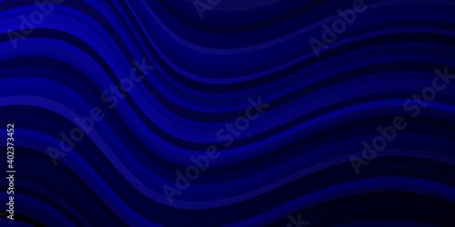 Dark BLUE vector background with bows.