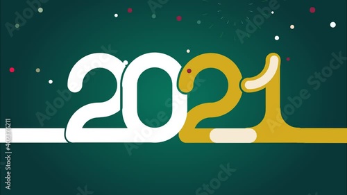 New year 2021, happy new year, colored 2021 numbers

