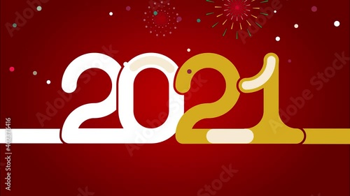New year 2021, happy new year, colored 2021 numbers
