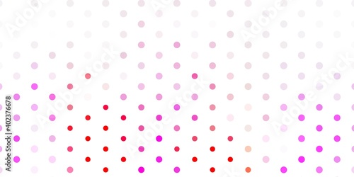 Light pink, yellow vector texture with disks.