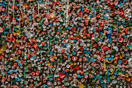 The gum wall in Seattle, Washington state