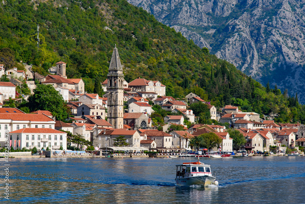 Perast, an old town on the Bay of Kotor in Montenegro Perast, an old town on the Bay of Kotor in Montenegro