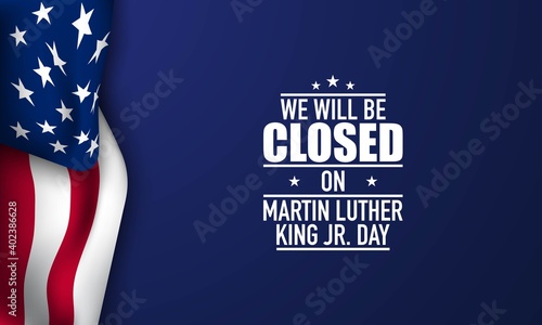 Martin Luther King Jr. Day Background. Vector Illustration.