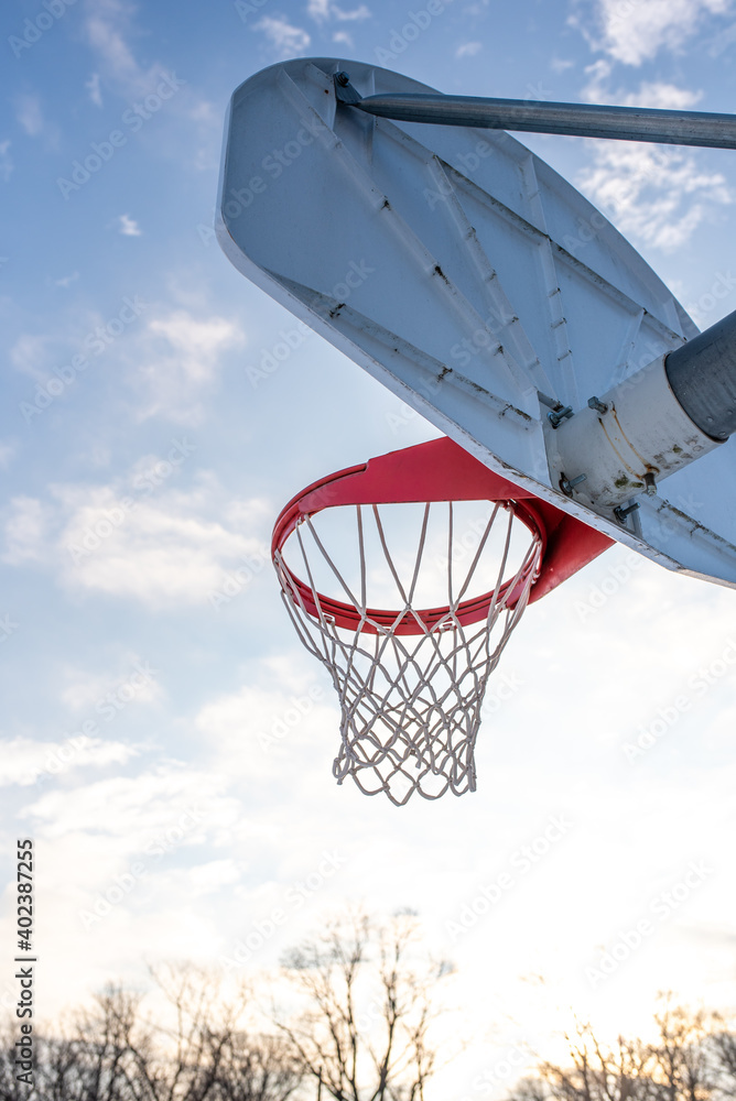 basketball hoop against sky