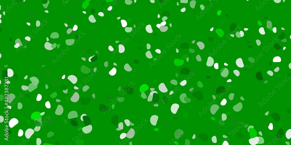 Light green vector template with abstract forms.