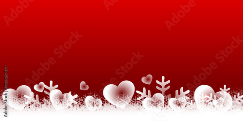 バレンタイン　ハート　イベント　背景