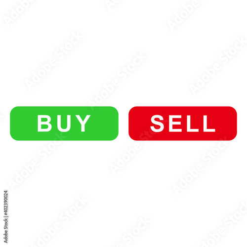buy and sell button icon vector symbol