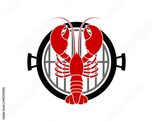 Lobster on the grill pan