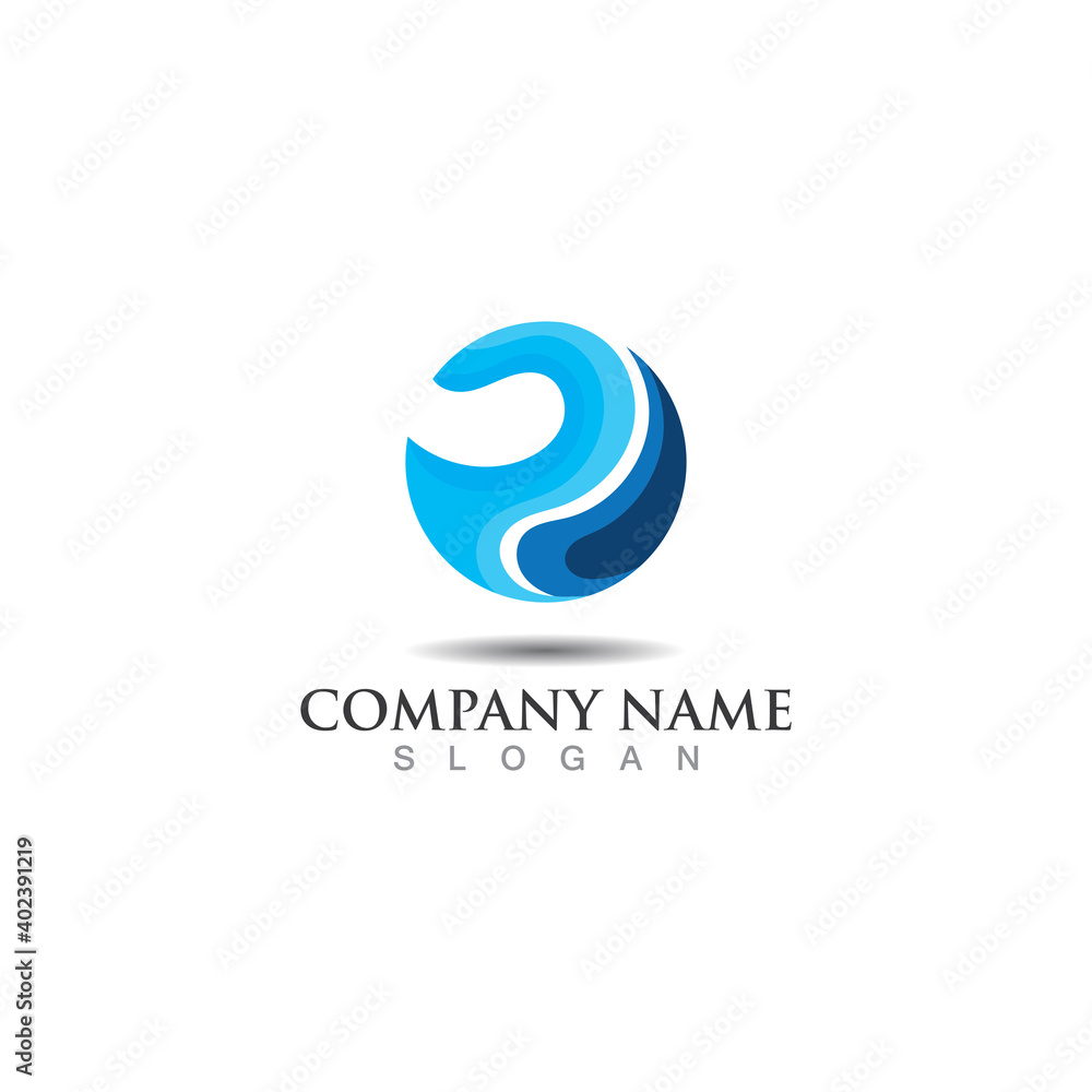 Abstract Globe circle Logo Design Vector Isolated On White Background shape Abstract Globe circle Logo Design Vector Isolated On White Background shape
