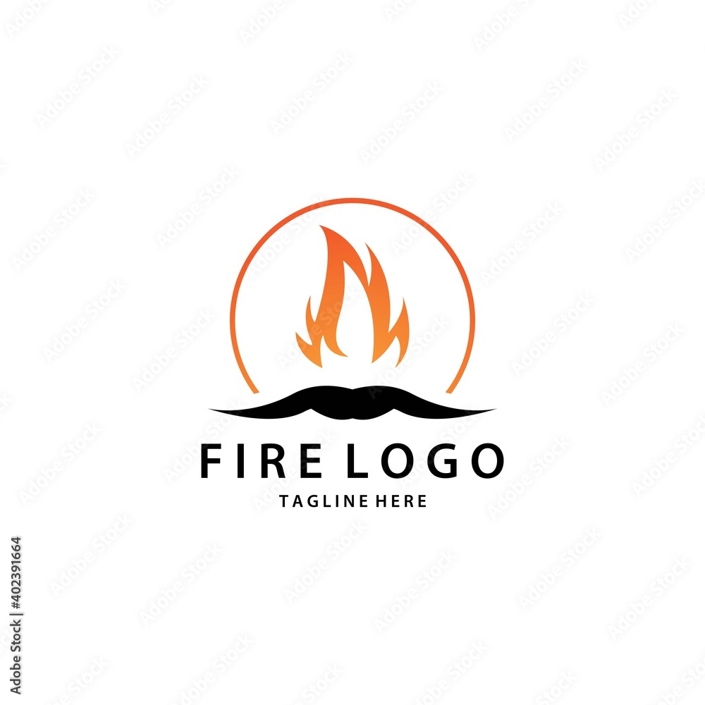Flame logo template vector Flame logo template vector