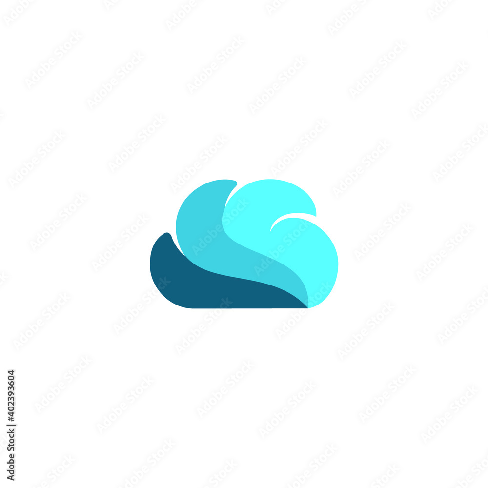 cloud logo design in simple, modern and unique style cloud logo design in simple, modern and unique style