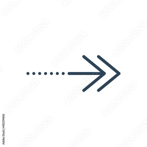 Color illustration icon for continue
