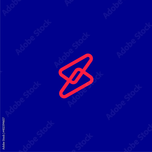 strong s logo design overlapping 