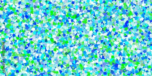 Light blue vector background with polygonal style. © Guskova