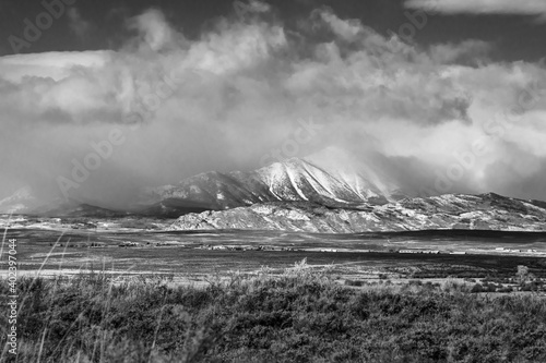misty morning in the mountains