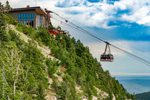 cable car on the mountain