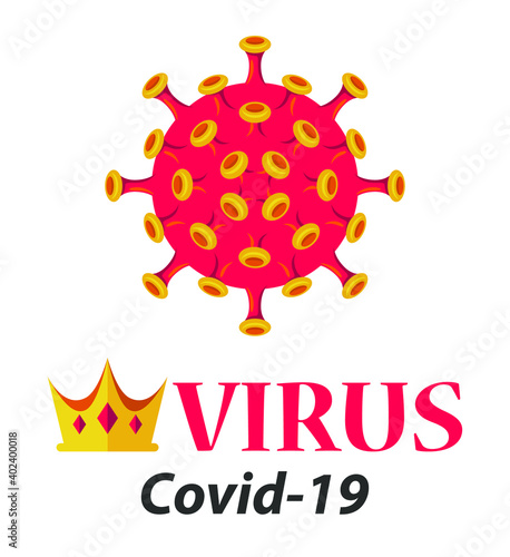 Coronavirus Covid-19 concept. 2019-nCoV vector illustration
